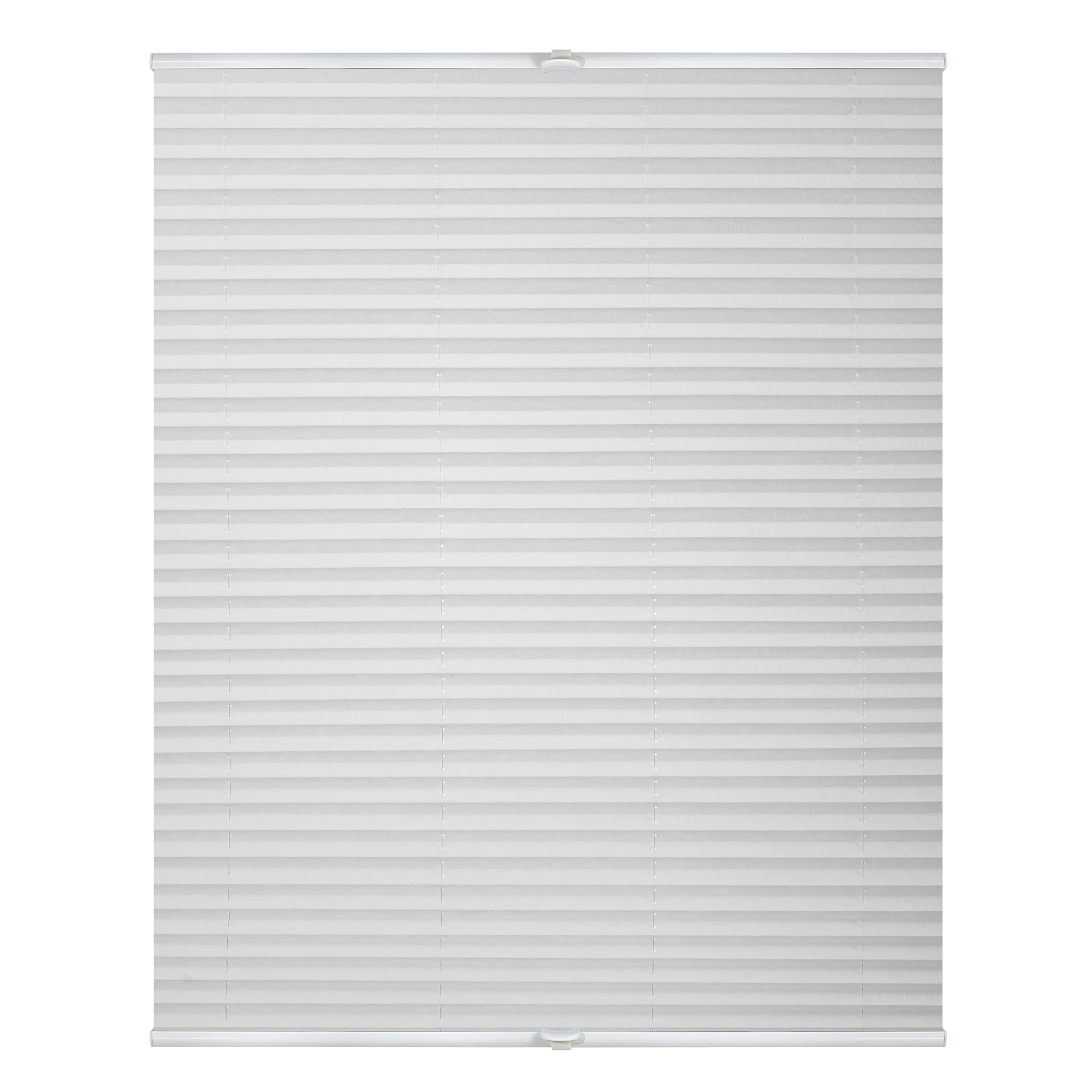 Lichtblick Plissee Klemmfix, ohne Bohren,Uni, mit Blickdichter Verspannung, 80 cm x 130 cm